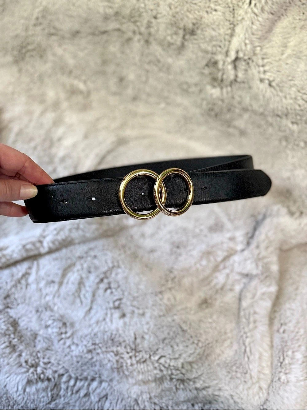 Express Double Circle Belt Black